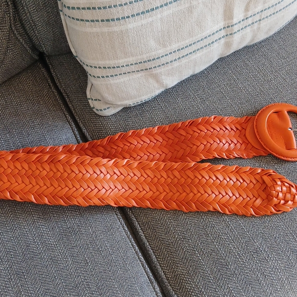 NWOT Ralph Lauren Braided Leather Belt Made in Italy. # 410153315 5F9 Size M - Picture 5 of 7